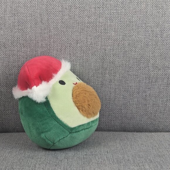 Squishmallows Austin the Christmas Avocado with Santa Hat 4" - Picture 4 of 4